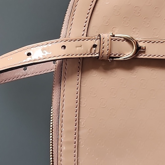 Gucci Pink Microguccissima Patent Leather Dome Satchel Small - Picture 8 of 16